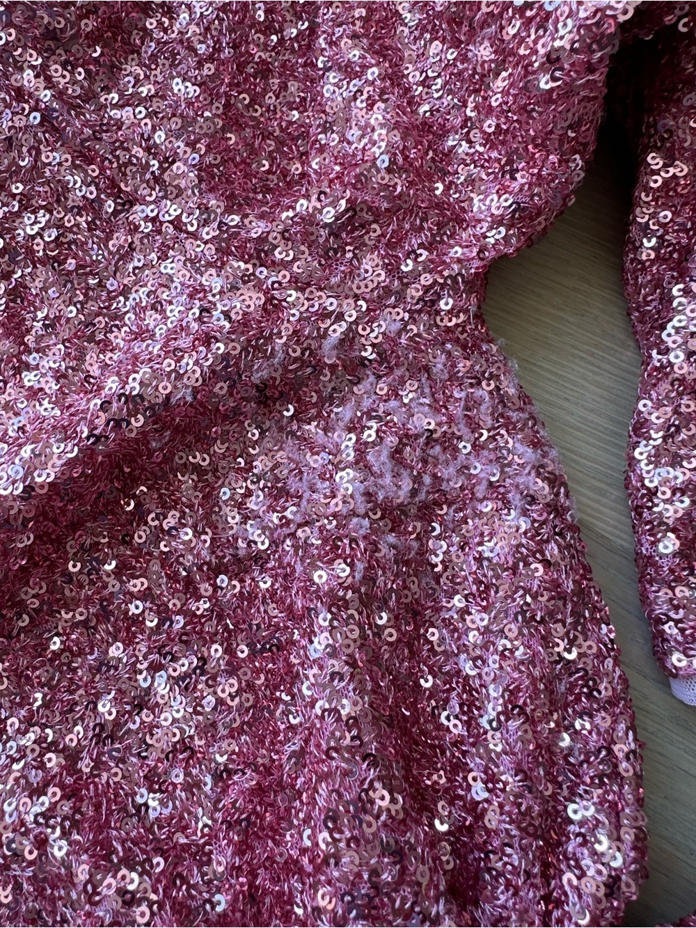 Twinset Milano 🌸Pink Sequin Long Sleeve Mini Dress - Picture 9 of 11
